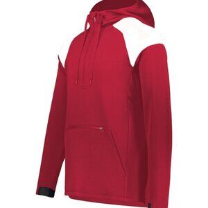 Holloway Unisex Scarlet/White Limitless 1/4 Zip‎ Hoodie - Size Adult Small - NEW